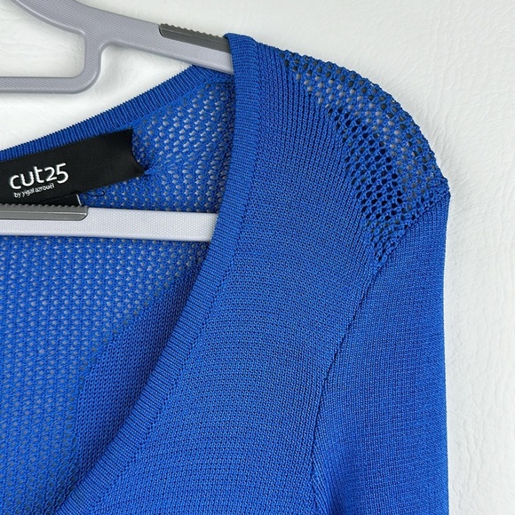 Cut25 by Yigal Azrouel Mesh Cutout Knit Dress - Picture 6 of 10